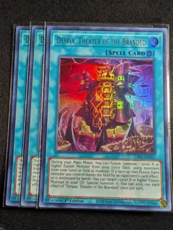Yugioh - 3x Despia, Theater of the Branded GFP2-EN167 1st Ultra Rare NM - Image 1