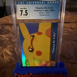 Very Rare! Rainbow Foil Pikachu Re-Volts Pokemon Card Series 3- OR3 - Image 2