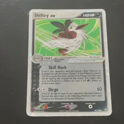 Pokemon Shiftry ex 97/108 Ultra Rare Holo EX Power Keepers TCG Card - Image 1