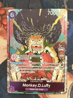 Monkey D Luffy OP07-073 BANDAI Card Games Fest 25-26 Promo One Piece - Image 1