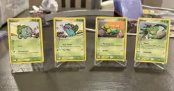 Pokemon Crystal Guardians 4 Card Lot: Bulbasaur + Ivysaur + Treecko + Grovyle NM - Image 1