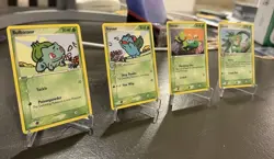 Pokemon Crystal Guardians 4 Card Lot: Bulbasaur + Ivysaur + Treecko + Grovyle NM - Image 2