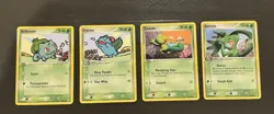 Pokemon Crystal Guardians 4 Card Lot: Bulbasaur + Ivysaur + Treecko + Grovyle NM - Image 3