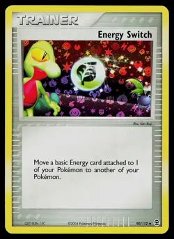 Pokemon Card - Energy Switch FireRed & LeafGreen 90/112 Reverse Holo - Image 1