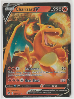 Charizard V 017/172 - Brilliant Stars - Ultra Rare Holo Full Art Pokemon Card NM - Image 1