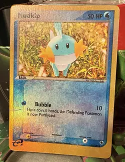Pokemon Mudkip Reverse Holo Common Card Ruby & Sapphire 59/109 LP-MP Condition - Image 1