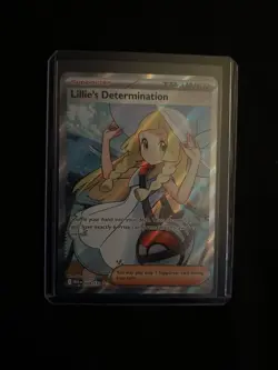 Pokemon TCG Lillie's Determination Trainer Card Holo Rare 169/132 - Image 1