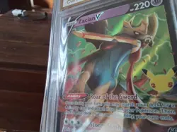 Pokemon Cards promo Holo 016/025 zacian v ar sr ex graded slab card gold art b32 - Image 4