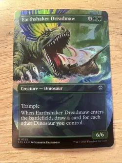 MTG Earthshaker Dreadmaw FOIL Borderless Lost Caverns of Ixalan LCI 0325 NM - Image 1