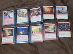 MTG SORCERY x10 (RED ONLY-LAND DESTRUCTION)Fissure Vent/Stone Rain/Demolish - Image 1