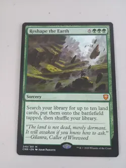 MTG Reshape the Earth Commander Legends Magic NM - Image 1