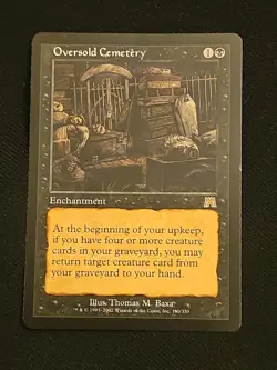 💥💥 Oversold Cemetery 💥💥 MTG ONSLAUGHT Light Play MTG Magic The Gathering - Image 1