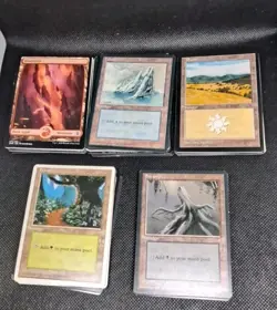 75x BASIC LANDS | 15 of each colour | Foil/Full Art Included Vintage to Modern - Image 2