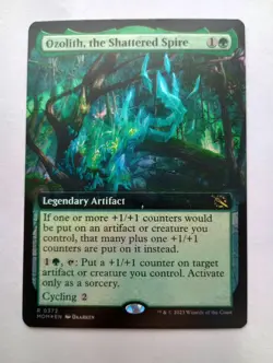MTG - 1x Ozolith The Shattered Spire - Extended Foil - March Of The Machine - MP - Image 1