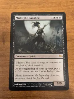 MTG Shadowmoor - Midnight Banshee - SHM 72 - Regular LP - Image 1