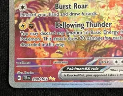 2024 Pokemon Raging Bolt ex 208/162 SV05: Temporal Forces Holo Special Rare NM - Image 5