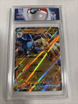 2024 Pokemon Lucario Ex #82 HGC 9.5 (sb6) - Image 1