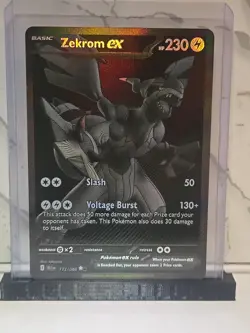 Zekrom EX 172/086 BWR Pokemon TCG English Black Bolt Pack Fresh - Image 2