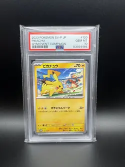 Pokemon Japanese SV-P Promo Pikachu Gym Event Campaign PSA 10 GEM MINT - Image 1