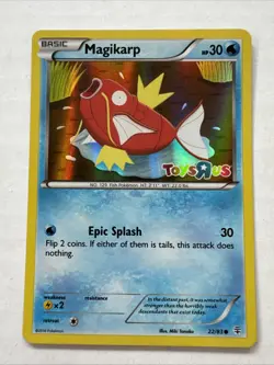 Pokemon TCG Magikarp 22/83 (Toys R Us Promo) Holo Foil Stamped - Image 1