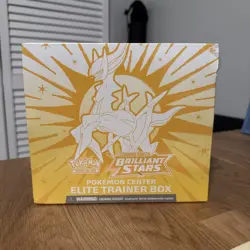Pokemon Center Exclusive - Brilliant Stars Sword & Shield - Elite Trainer Box 820650850066 - Image 1
