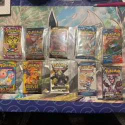 10x Pokemon Vintage Booster Pack Lot -Plasma Storm, Legendary Treasures RARE - Image 1