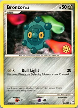 Bronzor - 74/123 Countdown Calendar Promos Regular Pokemon TCG LP - Image 1