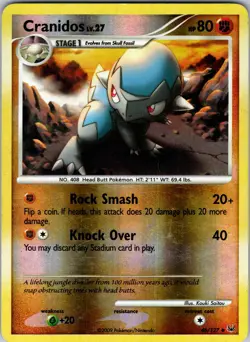 Cranidos 46/127 Platinum Pokemon TCG LP Reverse Holo - Image 1