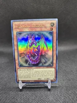 YuGiOh! Samsara Dragon 1st Edition GFP2-EN037 foil LP *MISPRINT NAMEPLATE ERROR* - Image 1