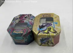 Pokemon TCG Multicolor Sports Trading Card In Tin Case Lot Of Assorted - Image 1