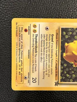 💥 1999 WOTC Pokemon Pikachu Black Star Promo Card #1 Ivy Pikachu Non Holo - Image 2