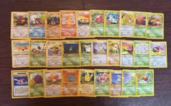 Pokemon TCG Vintage Jungle Set, Lot Of 29 Unique Cards, With 1st Editions - Image 1