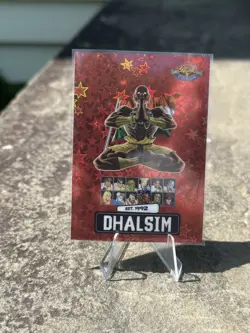 PSA Street Fighter 2: Champion Edition Promo Card Dhalsim Red Stars 8/100 - Image 1