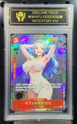 NEFERTARI VIVI One Piece Waifu Goddess CUSTOM CARD Gold/Black Label - Image 1