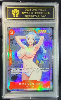 NEFERTARI VIVI One Piece Waifu Goddess CUSTOM CARD Gold/Black Label - Image 3