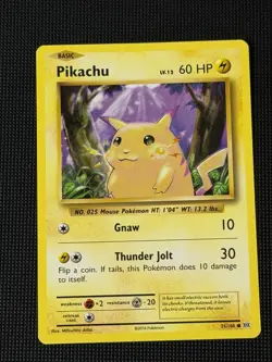 2016 POKEMON TCG XY EVOLUTIONS PIKACHU BASIC GAME CARD 35/108 COMMON NON HOLO - Image 1