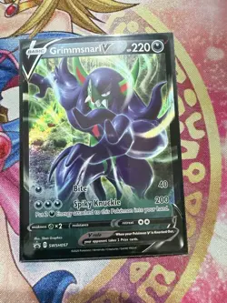 Grimmsnarl V - SWSH057 - Pokemon Sword & Shield Promo Ultra Rare Holo Card NM - Image 1