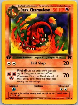 Dark Charmeleon Uncommon Team Rocket 1st Edition 32/82 Pokemon Card NM/LP - Image 1