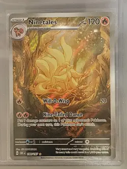 Pokemon TCG Obsidian Flames Ninetails Illustration Rare Holo Card 199/197 NM - Image 1