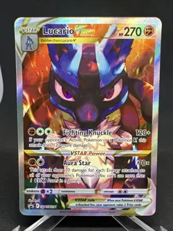 Pokemon TCG Lucario VSTAR Sword & Shield Black Star Promo NM Card SWSH29 - Image 2