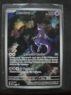 Pokemon Card Mewtwo 052 Black Star Promo Scarlet Violet Pokemon 151 UPC LP - Image 1