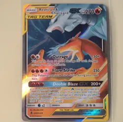 TCG Pokemon Reshiram & Charizard GX TAG TEAM Holo Card 20/214 SM-Unbroken Bonds - Image 2