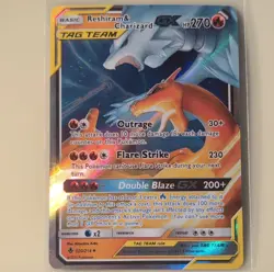 TCG Pokemon Reshiram & Charizard GX TAG TEAM Holo Card 20/214 SM-Unbroken Bonds - Image 3