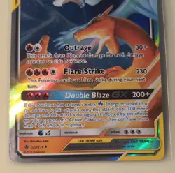 TCG Pokemon Reshiram & Charizard GX TAG TEAM Holo Card 20/214 SM-Unbroken Bonds - Image 5