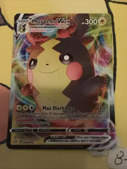 Pokemon Card TCG Morpeko VMAX Ultra Rare Shining Fates 038/072 NM Holo Rare - Image 1