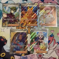 Pokemon TCG 10x Supporter Trainer Card Lot Full Art UR Modern Era NM No Dupes - Image 1