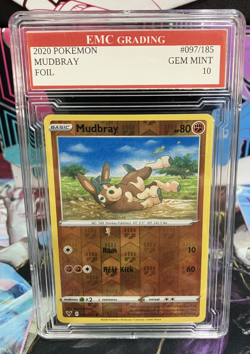 MUDBRAY 097/185 FOIL Pokemon 2024 Card GRADED 10 MINT TCG CCG - Image 1