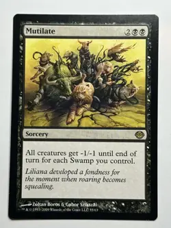 Mutilate Duel Decks: Garruk vs. Liliana 55 Regular MTG Card LP-NM - Image 1