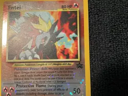 2001 Pokemon Entei Black Star Promo Reverse Holo NM CARD - Image 2