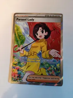 Pokemon Card Parasol Lady Full Art Paradox Rift Card 238/182🔥N/M Or Better - Image 2